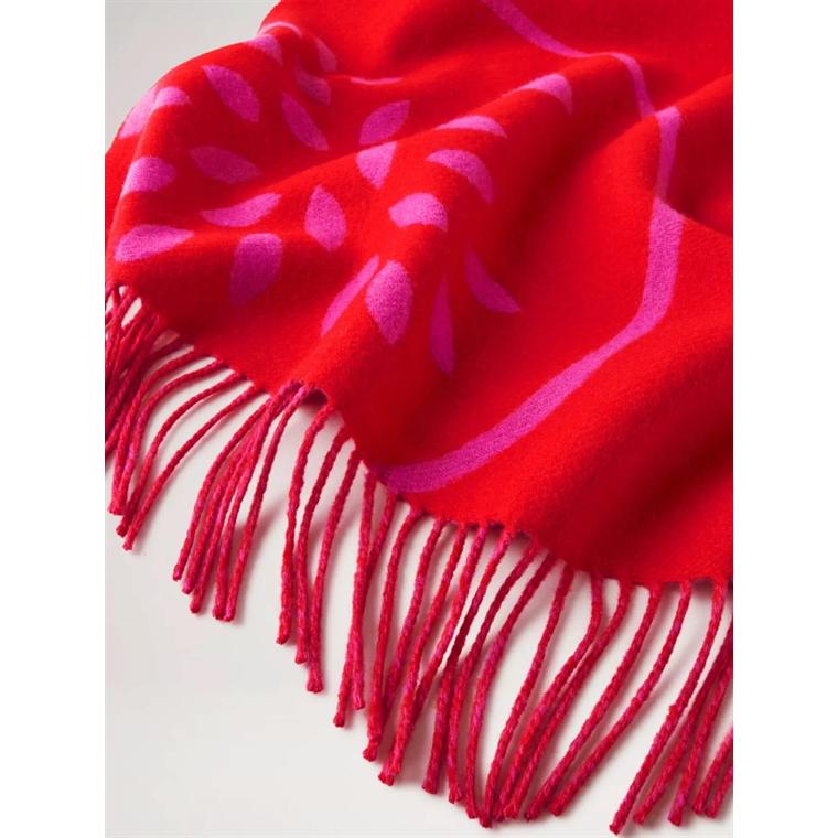 Mulberry Tree Merino Wool Scarf Lancaster Red-Mulberry Pink